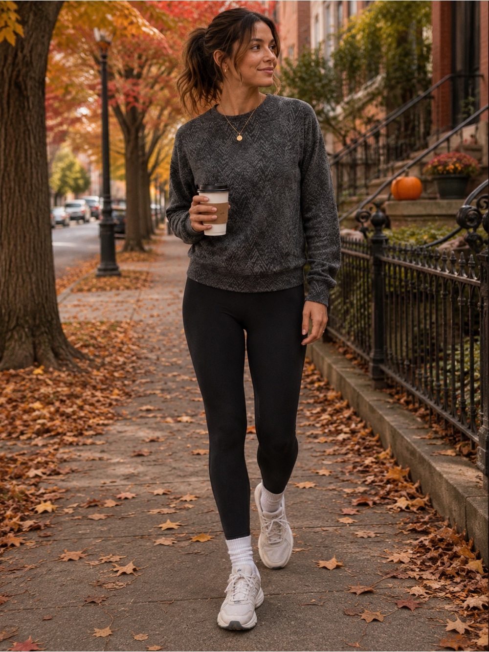 Athleta Studio to Street Pullover XL Gray TENCEL Modal French Terry Sweatshirt